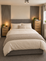 Acoustic Slat Wall Panel Single Faced  - Oak veneer faced MDF - 2400x600x22mm - Image 4