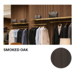 Acoustic Slat Wall Panel Single Faced - Smoked Oak Veneer faced MDF - 2400x605x22mm - Image 3