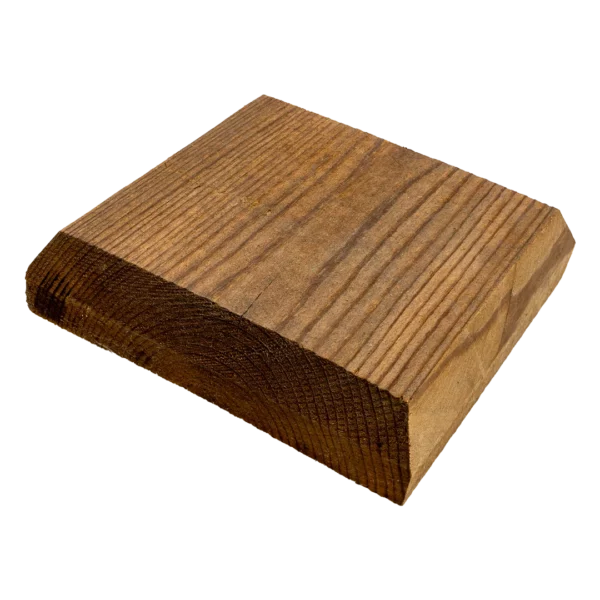 Softwood Chamfered Post Cap Treated Brown 32x120x120