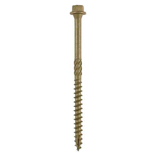 100INDEXTB_w1 6.7 x 100mm Hex Head Timber Screws Green - Image 1