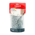 65 x 3.35mm Round Wire Nails Galvanised - Image 2