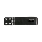 6" (150mm) Safety Hasp & Staple Black