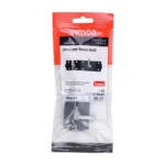 4" (100mm) Straight Tower Bolt Black - Image 2