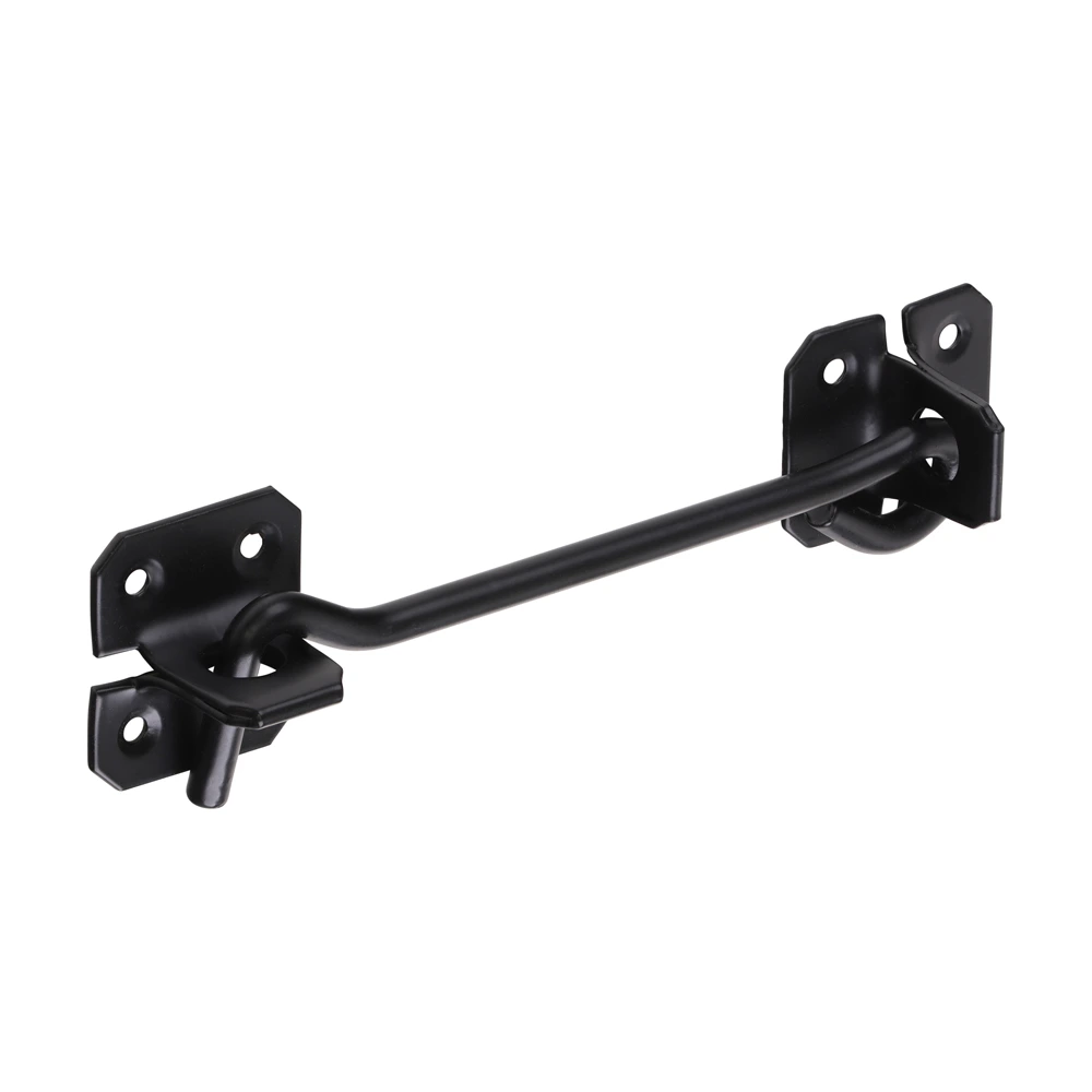 WCH6BP_w1 6" (150mm) Cabin Hook Wire Pattern Black - Image 1