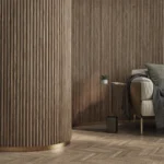 Flexi Half Round Panel Walnut - 300 x 2.4m - 2 panels per pack - Image 6