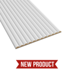 Flexi White Primed Half Round Panel 300 x 2.4m - 2 panels per pack